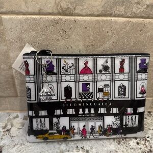 Bloomingdale's NWT cosmetic bag with diamond keychain